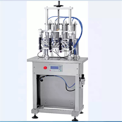 380V 50HZ آلة تعبئة العطور ، 4 رؤساء فراغ السائل ملء آلة
