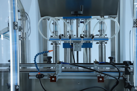 10 رؤساء التلقائي ملء آلة 0.6Mpa ضغط الهواء حجم 10-1000ml