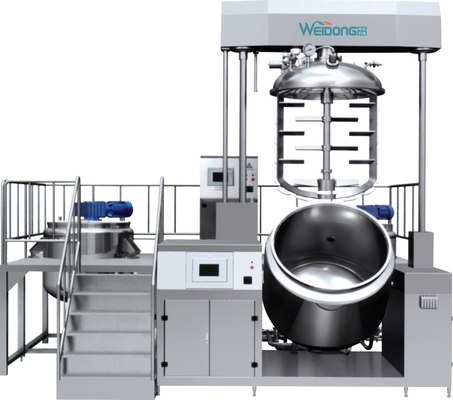 100-5000L خلاطة مستحلب التجميل البعد المخصص 2.2-30KW الطاقة