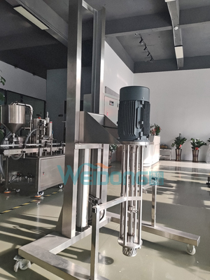 خلاط مستحلب تجميلي 5L-2000L مع 0.37kw-15kw محرك رفع هوائي محمول